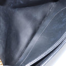 Christian Dior Honeycomb Canvas Chain Bag Leder Schwarz Gold Auth ka3067-17
