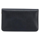 Christian Dior Honeycomb Canvas Chain Bag Leder Schwarz Gold Auth ka3067-3