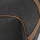 Christian Dior Handtasche Wabenmuster Canvas PVC Schwarz Gold Auth ka3068A-11