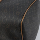 Christian Dior Handtasche Wabenmuster Canvas PVC Schwarz Gold Auth ka3068A-12