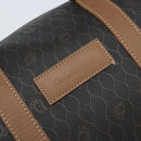 Christian Dior Handtasche Wabenmuster Canvas PVC Schwarz Gold Auth ka3068A-14