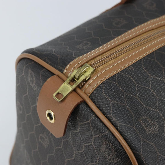 Christian Dior Handtasche Wabenmuster Canvas PVC Schwarz Gold Auth ka3068A