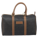 Christian Dior Handtasche Wabenmuster Canvas PVC Schwarz Gold Auth ka3068A-2