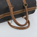 Christian Dior Handtasche Wabenmuster Canvas PVC Schwarz Gold Auth ka3068A-7