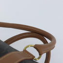 Christian Dior Handtasche Wabenmuster Canvas PVC Schwarz Gold Auth ka3068A-8