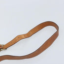 CELINE Macadam Canvas Shoulder Bag PVC Leather Brown Gold Auth ka3071-14
