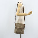 GUCCI GG Supreme Shoulder Bag PVC Gold Beige 223666 Auth ka3073A-22
