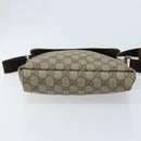 GUCCI GG Supreme Shoulder Bag PVC Gold Beige 223666 Auth ka3073A-9