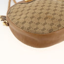 GUCCI Micro GG Canvas Shoulder Bag Beige Gold Auth ka3074-11
