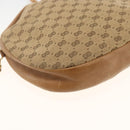 GUCCI Micro GG Canvas Shoulder Bag Beige Gold Auth ka3074-13