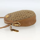 GUCCI Micro GG Canvas Shoulder Bag Beige Gold Auth ka3074-4
