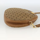 GUCCI Micro GG Canvas Shoulder Bag Beige Gold Auth ka3074-5