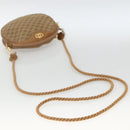 GUCCI Micro GG Canvas Shoulder Bag Beige Gold Auth ka3074-7