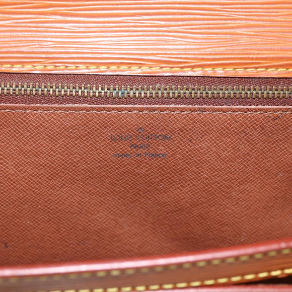 LOUIS VUITTON Epi Serie Dragonne Hand Bag Zipangu Gold M52618 LV Auth ka3076