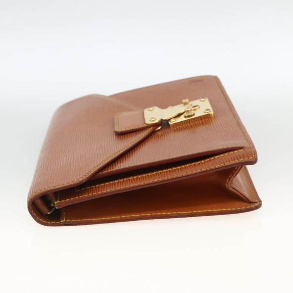 LOUIS VUITTON Epi Serie Dragonne Hand Bag Zipangu Gold M52618 LV Auth ka3076