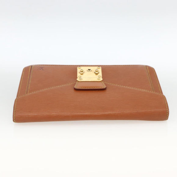 LOUIS VUITTON Epi Serie Dragonne Hand Bag Zipangu Gold M52618 LV Auth ka3076