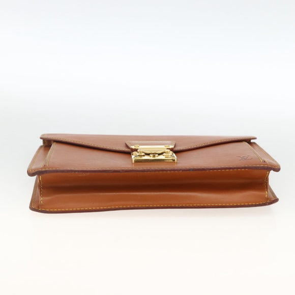 LOUIS VUITTON Epi Serie Dragonne Hand Bag Zipangu Gold M52618 LV Auth ka3076