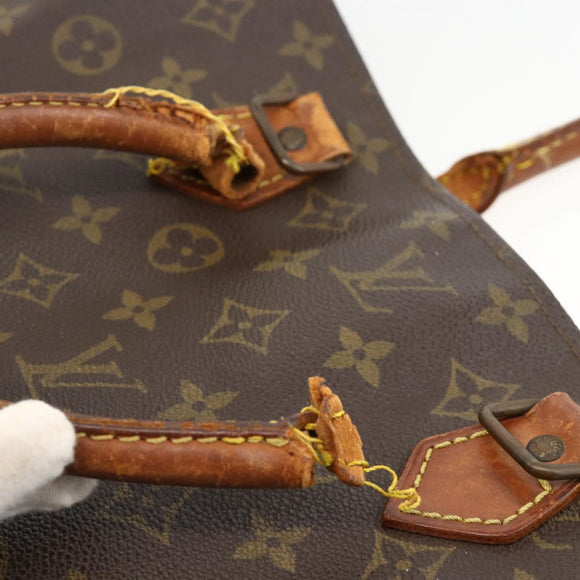 LOUIS VUITTON Monogram Sac Plat Handtasche M51140 LV Auth ka3078
