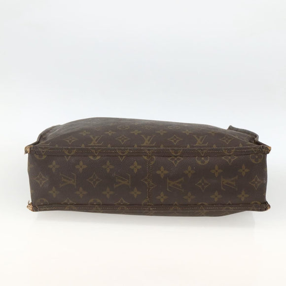 LOUIS VUITTON Monogram Sac Plat Handtasche M51140 LV Auth ka3078