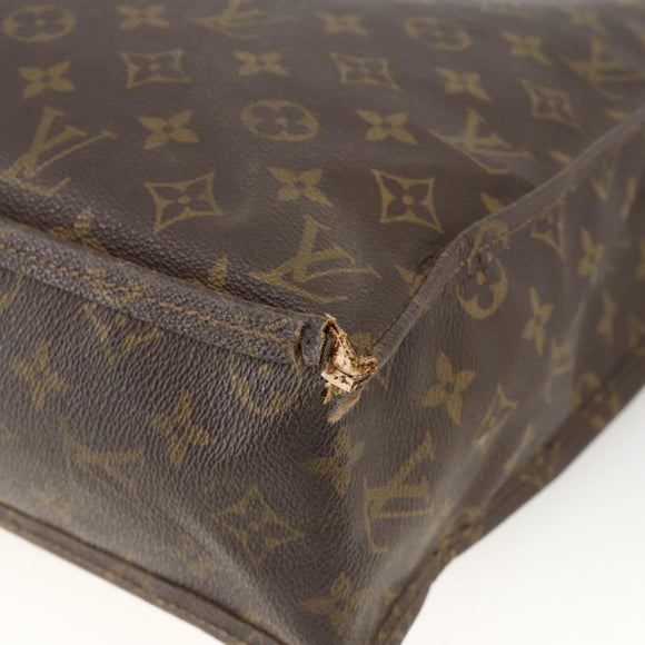 LOUIS VUITTON Monogram Sac Plat Handtasche M51140 LV Auth ka3078