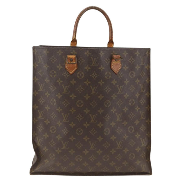 LOUIS VUITTON Monogram Sac Plat Handtasche M51140 LV Auth ka3078
