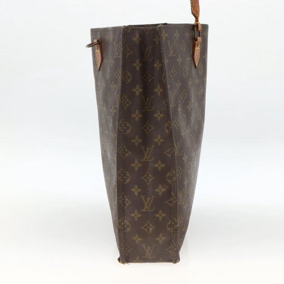 LOUIS VUITTON Monogram Sac Plat Handtasche M51140 LV Auth ka3078