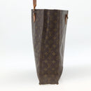 LOUIS VUITTON Monogram Sac Plat Handtasche M51140 LV Auth ka3078-5