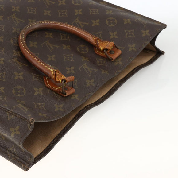 LOUIS VUITTON Monogram Sac Plat Handtasche M51140 LV Auth ka3078