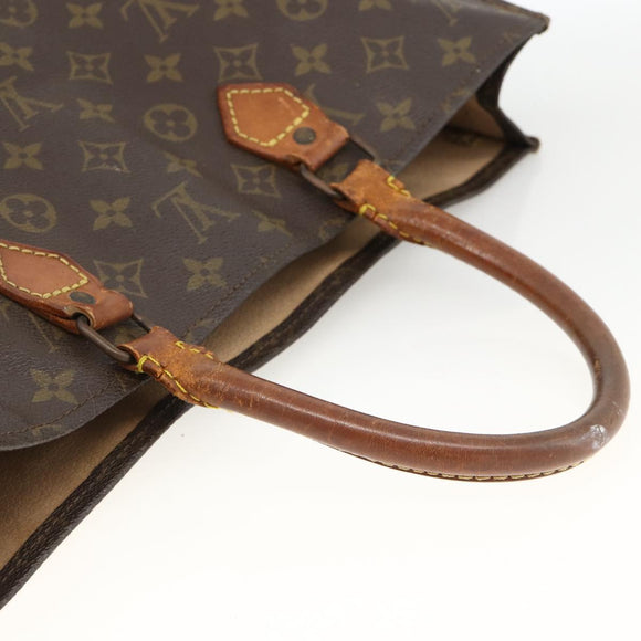 LOUIS VUITTON Monogram Sac Plat Handtasche M51140 LV Auth ka3078