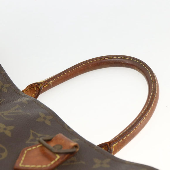 LOUIS VUITTON Monogram Sac Plat Handtasche M51140 LV Auth ka3078