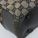 GUCCI GG Canvas Bamboo Hand Bag Beige 112530 Auth ka3079-11