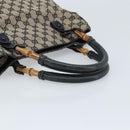 GUCCI GG Canvas Bamboo Hand Bag Beige 112530 Auth ka3079-7