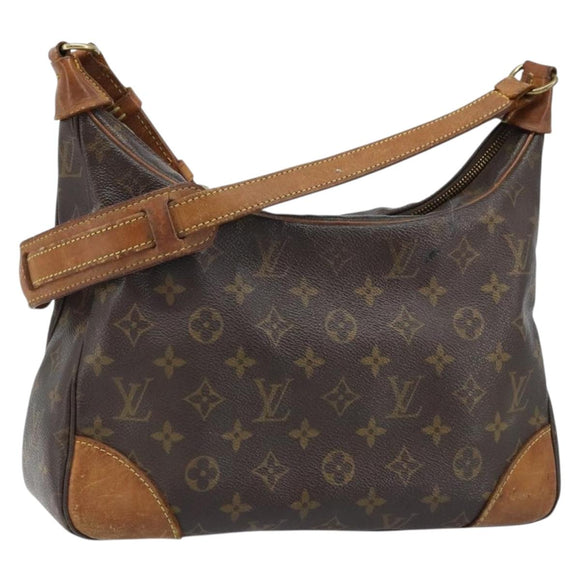 LOUIS VUITTON Monogram Boulogne 30 Umhängetasche M51265 LV Auth ka3080