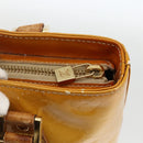 LOUIS VUITTON Monogram Vernis Houston Handtasche Beige M91004 LV Auth ka3081-17
