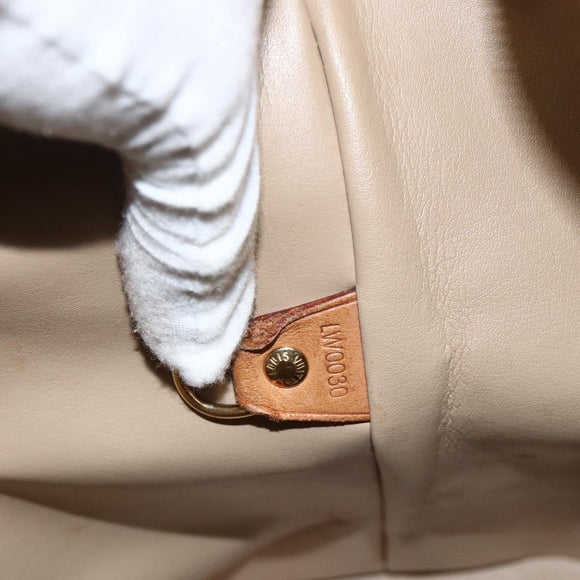LOUIS VUITTON Monogram Vernis Houston Handtasche Beige M91004 LV Auth ka3081