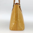 LOUIS VUITTON Monogram Vernis Houston Handtasche Beige M91004 LV Auth ka3081-4