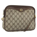 GUCCI GG Supreme Shoulder Bag PVC Beige Gold 97 02 068 Auth ka3083-1
