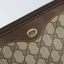 GUCCI GG Supreme Shoulder Bag PVC Beige Gold 97 02 068 Auth ka3083-14