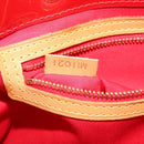 LOUIS VUITTON Monogram Vernis Reade PM Hand Bag Red Rouge M91088 LV Auth ka3087-12