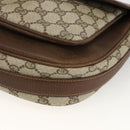 GUCCI GG Supreme Schultertasche PVC Gold Beige Auth ka3088-10