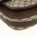GUCCI GG Supreme Schultertasche PVC Gold Beige Auth ka3088-11