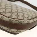GUCCI GG Supreme Schultertasche PVC Gold Beige Auth ka3088-12