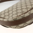 GUCCI GG Supreme Schultertasche PVC Gold Beige Auth ka3088-13