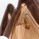 GUCCI GG Supreme Schultertasche PVC Gold Beige Auth ka3088-19