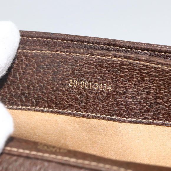 GUCCI GG Supreme Schultertasche PVC Gold Beige Auth ka3088