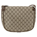 GUCCI GG Supreme Schultertasche PVC Gold Beige Auth ka3088-3