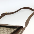 GUCCI GG Supreme Schultertasche PVC Gold Beige Auth ka3088-8