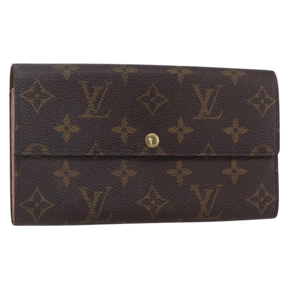 LOUIS VUITTON Monogram Portefeuille Sarah Long Wallet M61734 LV Auth ka309