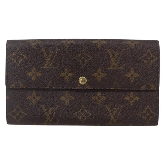 LOUIS VUITTON Monogram Portefeuille Sarah Long Wallet M61734 LV Auth ka309