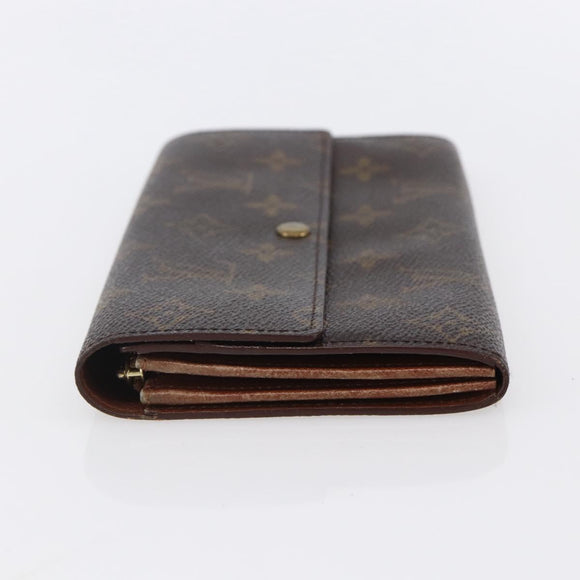 LOUIS VUITTON Monogram Portefeuille Sarah Long Wallet M61734 LV Auth ka309